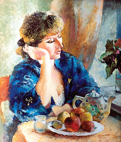 В.К. Резниченко. «Утренняя женщина». Х.м.