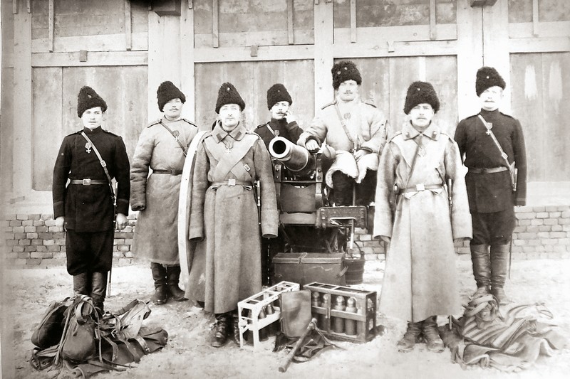 Артиллеристы – георгиевские кавалеры. Гирин. 1901