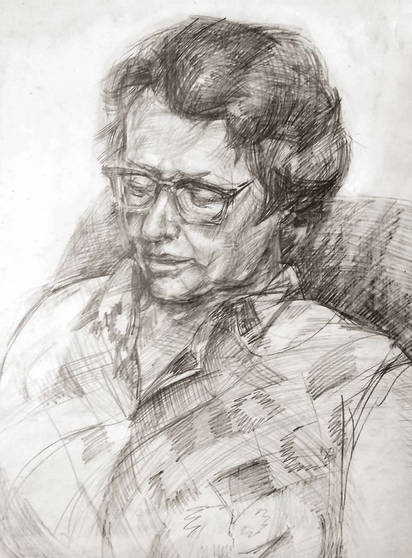 Антон Вольгушев. Портрет мамы. Конец 1980-х