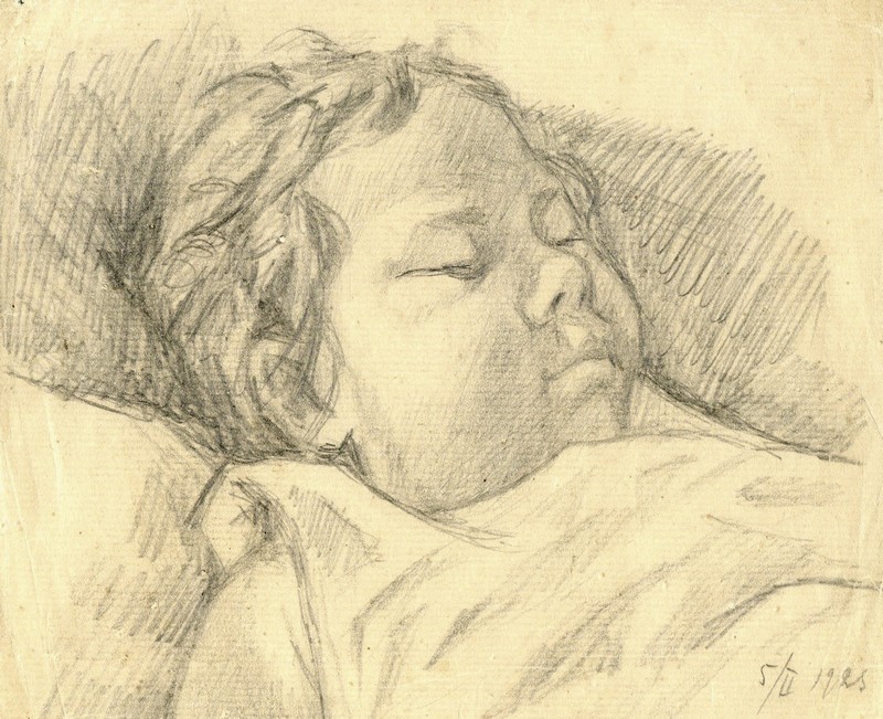 «Портрет дочери». Карандаш. 1925