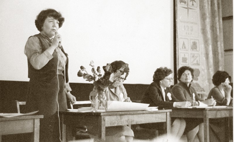 Конкурс экскурсоводов. Хабаровск, 1982. Н.В. Плужникова заняла 1-е место