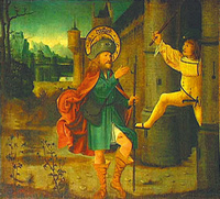 Изгнание св. Роха из Рима. Неизвестный художник XV века (швабская школа)