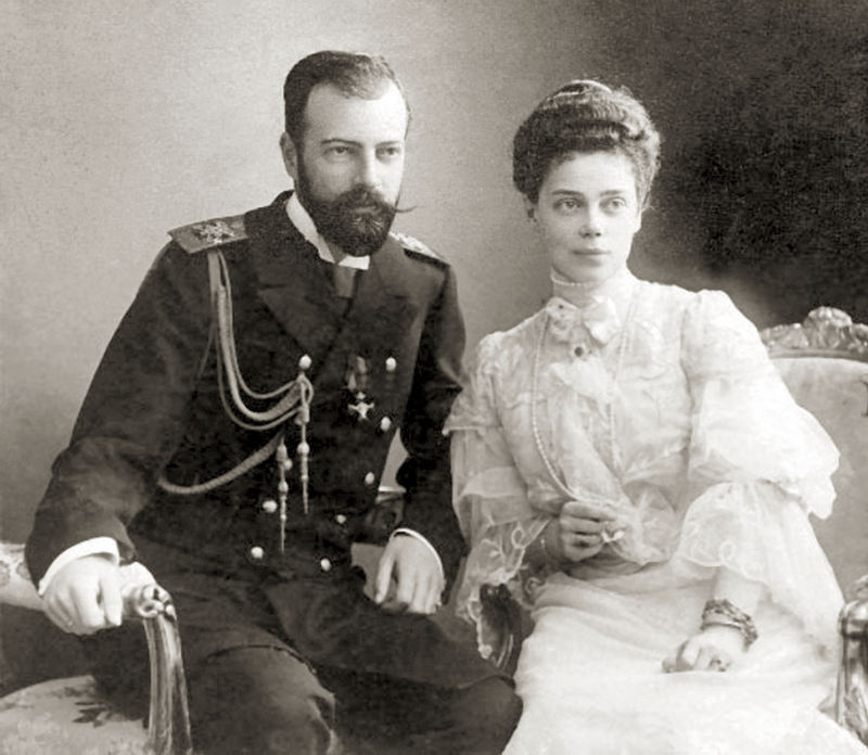 Великий князь Александр Михайлович и великая княгиня Ксения Александровна Романовы. 1890-е