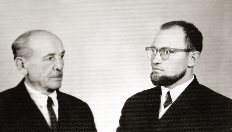 В.И. Ремизовский с дедом, В.Ф. Зайцевым