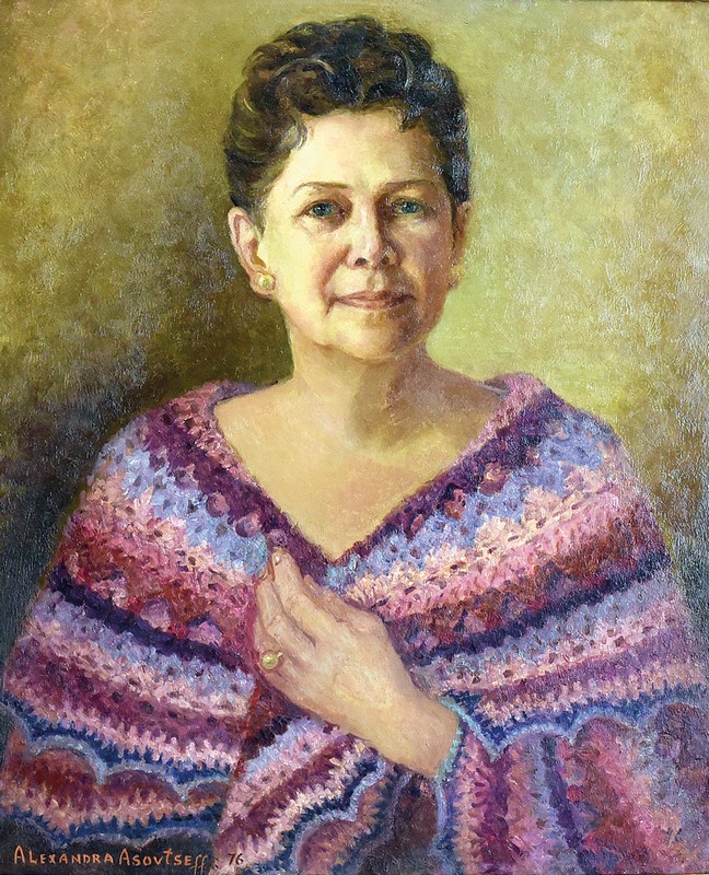 Александра Азовцева. Автопортрет. 1976