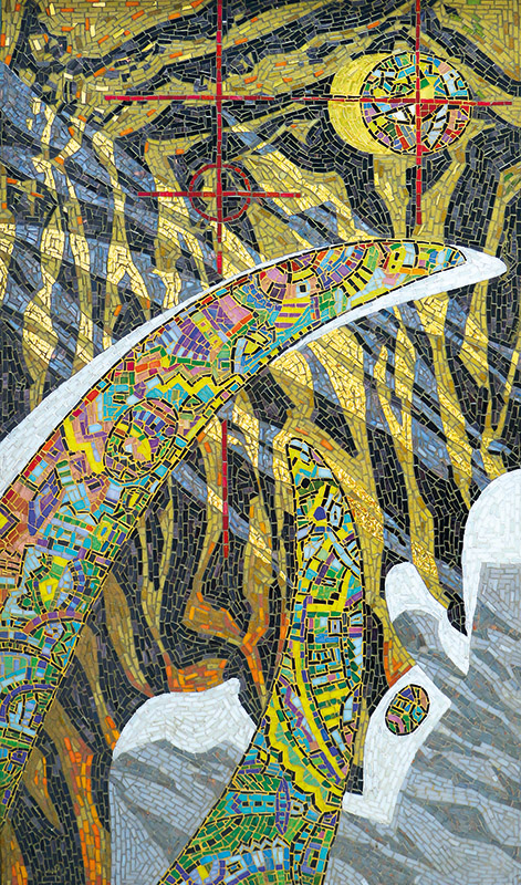 Охота на слонов. Венецианская мозаика. 2008