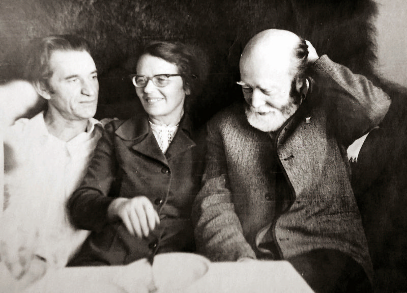 Евгений Фентисов, Мария и Евгений Вольгушевы. Конец 1980-х